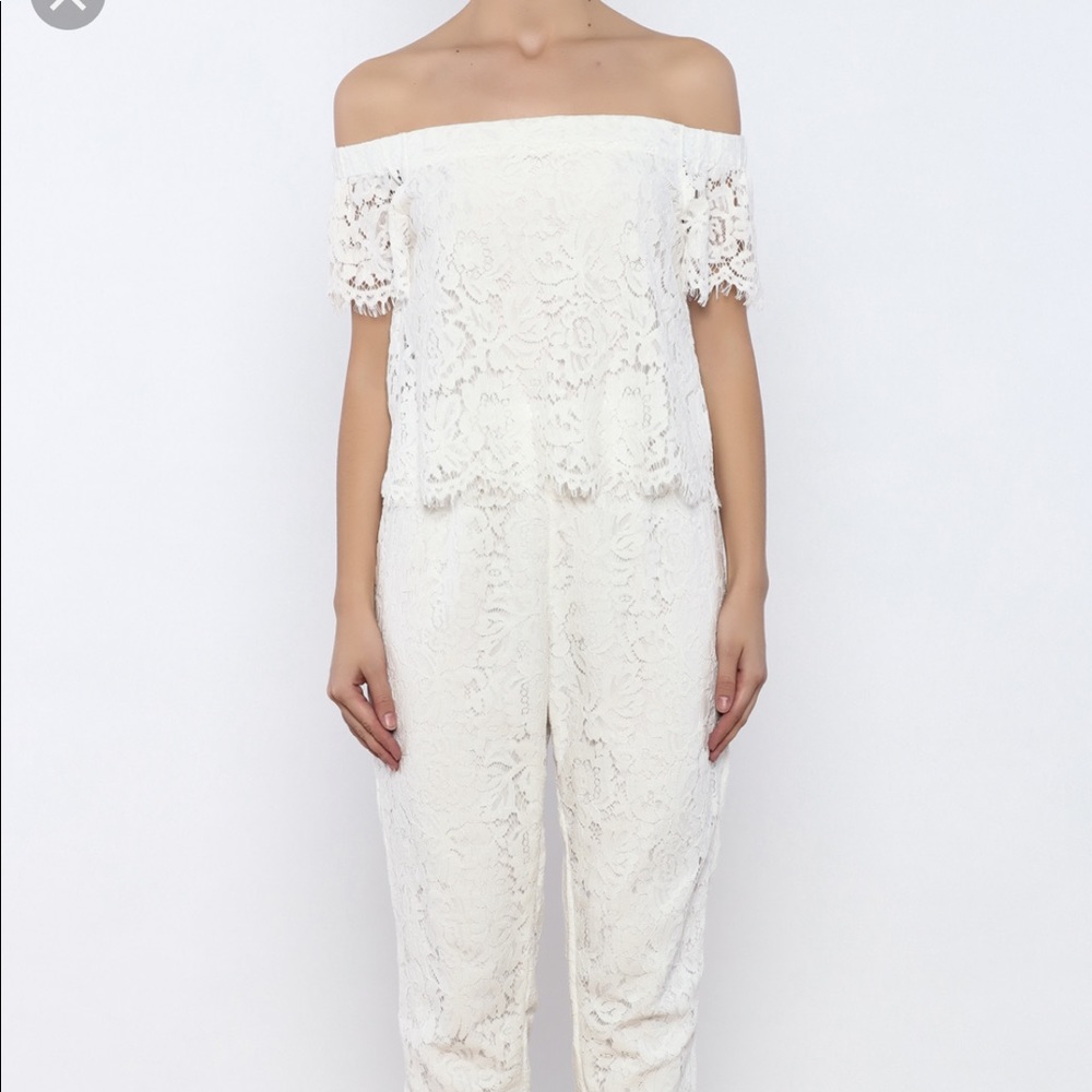 Gorgeous white lace jumpsuit